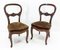 Französische Napoleon III Stühle aus exotischem Holz & Samt, spätes 19. Jh., 2er Set 3