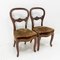 Französische Napoleon III Stühle aus exotischem Holz & Samt, spätes 19. Jh., 2er Set 2