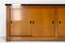 Mid-Century French Oak Buffet Enfilade Sideboard Credenza with Four Sliding Doors 3