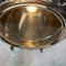 Extra Large Industrial Stainless Steel & Brass Dome Ceiling Light with Led Bulbs 2
