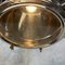 Extra Large Industrial Stainless Steel & Brass Dome Ceiling Light with Led Bulbs, Image 2