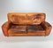 Italian Cognac Leather 2,5 Seats Fatboy Sofa by Molinari, 1980s 1