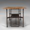 Vintage English Writing Desk in Steel and Pine, Image 4