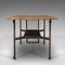 Vintage English Writing Desk in Steel and Pine, Image 3