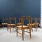 Vintage Wooden Dining Chairs by Guillerme Et Chambron for Votre Maison, Set of 6 5