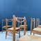 Chaises de Salle à Manger Vintage en Bois par Guillerme Et Chambron pour Votre Maison, Set de 6 3