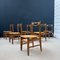 Vintage Wooden Dining Chairs by Guillerme Et Chambron for Votre Maison, Set of 6 1