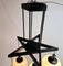 Large Mid-Century Hanging Lamp with 5 White Bols, 1970s, Image 18