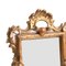 Rokoko Spiegel mit vergoldetem Rahmen und Rocaille Ornament, 18. Jh 3