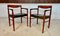 Butacas danesas de teca con asientos de cuero de HW Klein para Bramin, años 60. Juego de 2, Imagen 2