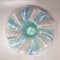 Big Blue, Pink and Green Murano Glass Centerpiece by Linea Arte, Italy, 1960s 3