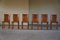 Italian Modern Leather Dining Chairs by Mario Bellini, 1970s, Set of 6, Image 1