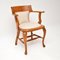 Antique Golden Captains Desk Chair in Oak 1