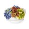 Italian Bowl in Atollo Glass with Artificial Hydrangea Flower Composition from VGnewtrend 1