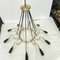 Mid-Century Modern Italian Sputnik Chandelier in Stilnovo Style, 1950s 5