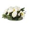 Italian Round Glass and Artificial White Peony Composition from VGnewtrend 1