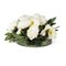 Italian Round Glass and Artificial White Peony Composition from VGnewtrend, Image 1
