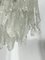 Lámparas de araña vintage de cristal de hielo de Murano de Mazzega, años 70. Juego de 2, Imagen 7