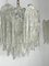 Lámparas de araña vintage de cristal de hielo de Murano de Mazzega, años 70. Juego de 2, Imagen 3