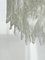 Lámparas de araña vintage de cristal de hielo de Murano de Mazzega, años 70. Juego de 2, Imagen 6