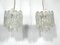 Vintage Murano Ice Glass Chandeliers from Mazzega, 1970s, Set of 2 17