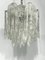 Vintage Murano Eisglas Kronleuchter von Mazzega, 1970er, 2er Set 5
