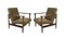 Olive GFM-142 Armchairs by Edmund Homa for Gościcińskie Fabryki Mebli, 1960s, Set of 2 1