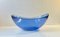 Large Blue Glass Bowl by Per Lütken for Holmegaard, 1980s 1