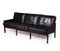 Danish Capella Sofa in Rosewood and Leather by Illum Wikkelso 2