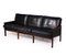 Danish Capella Sofa in Rosewood and Leather by Illum Wikkelso, Image 2