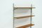 Free Standing Teak and Steel Shelving Unit, 1950s 2