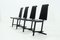 Post Modern Leather and Steel Dining Chairs, 1980s, Set of 4, Image 7