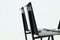 Post Modern Leather and Steel Dining Chairs, 1980s, Set of 4 4