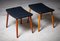 Mid-Century Stools, Denmark, 1960s, Set of 2 3