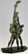 Sculpture Art Déco en Métal et Marbre Représentant 3 Athlètes avec Feuille de Palmier par Pierre Le Faguays pour Max Le Verrier, 1930s 9