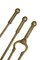 Brass Fire Companion Stand with Fire Irons 6