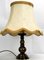 Lámpara Mid-Century con pantalla de seda cruda, años 40, Imagen 5