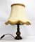 Mid-Century Lamp with Raw Silk Shade, Germany, 1940s 6