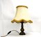 Mid-Century Lamp with Raw Silk Shade, Germany, 1940s, Image 3
