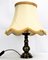 Mid-Century Lamp with Raw Silk Shade, Germany, 1940s 1