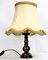 Mid-Century Lampe mit Schirm aus Rohseide, Deutschland, 1940er 1