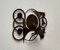 Mid-Century Danish Brutalist Metal Wall Sculpture and Candle Holder by Henrik Horst 3