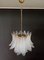 Italian Six-Tier Murano Glass Chandelier with 36 Opaline Palmettes, 1970s 9