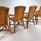 Mid-Century Esszimmerstühle aus Rattan & Bambus, 1960er, 4er Set 6