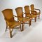 Mid-Century Rattan and Bamboo Dining Chairs, 1960s, Set of 4 1