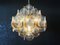 Italian Murano Glass Chandelier with 36 Amber Shells, Italy, Mid-20th Century 15