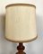 Vintage Mid-Century Artisan Hand-Crafted Wooden Inlay Table Lamps, Set of 2 5