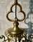Victorian Brass & Glass Panel Hanging Lantern Light, Image 11