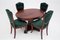 Antique Dining Table & Chairs, Set of 5 1