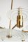 Mid-Century Brass and Murano Glass Ceiling Light 8